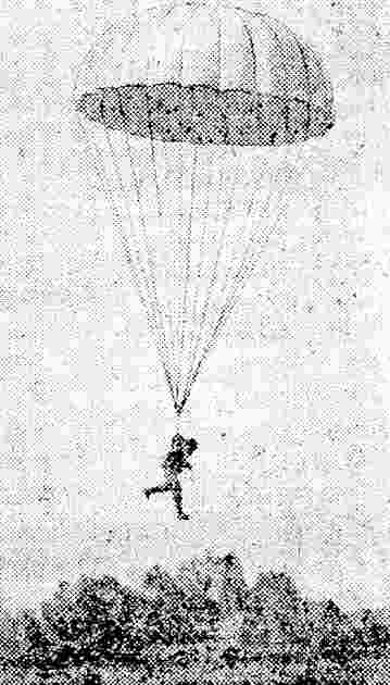 Petersons' parachute descent